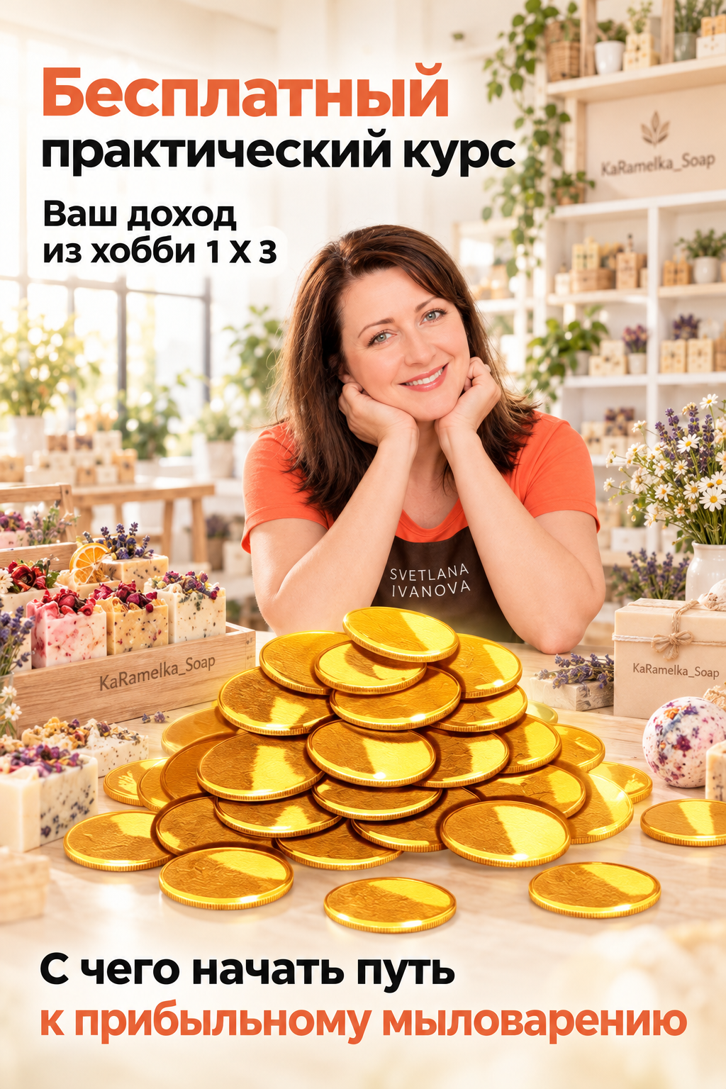 Сделай новое фото, максимально приблизив цветовую гамму к данной воронке. Ничего не добавляй. Надписи не меняй, эксперт тот же